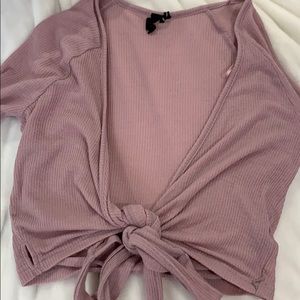 Cropped purple top from urban outfitters size M